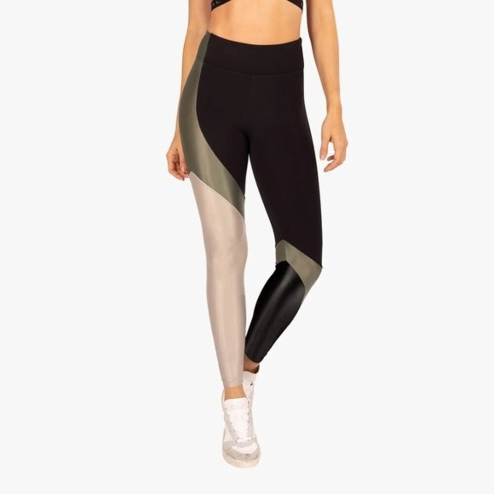 NWOT Koral Size S Black Green White Venus Blackout High Rise Gym Legging Active